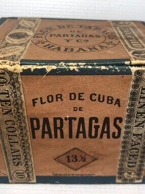 Victorian Paper Collar Box Tobacco Advertising